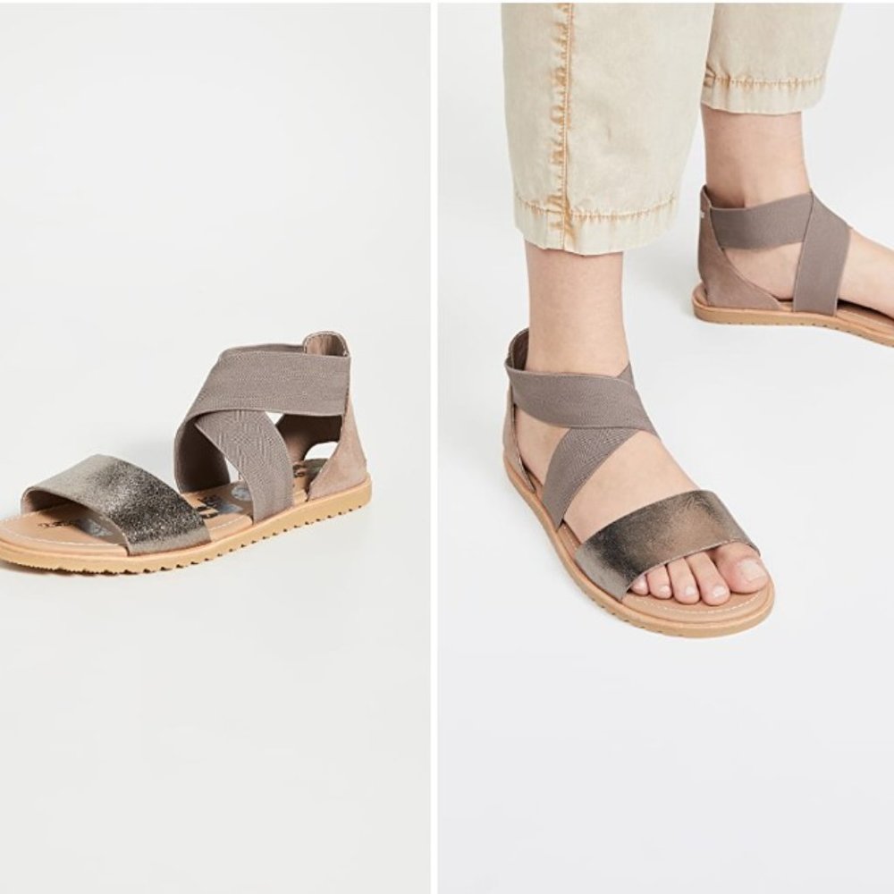 Sorel Ella Sandal In Ash Brown